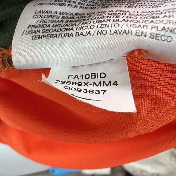 Miami Hurricanes Nike Team Polo Shirt Mens Size XL Orange Dri-Fit Short Sleeve - Picture 13 of 16